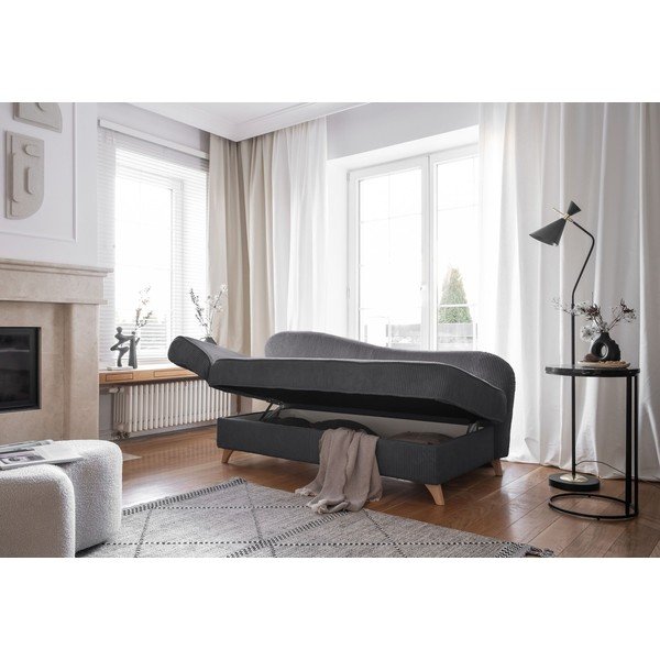 Szürke kordbársony heverő (bal oldali) Chic Charlotte – Miuform-image-2