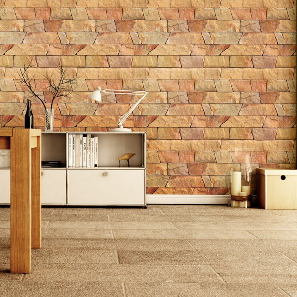 Wall Materials Sanded Stones falmatrica, 40 x 40 cm - Ambiance