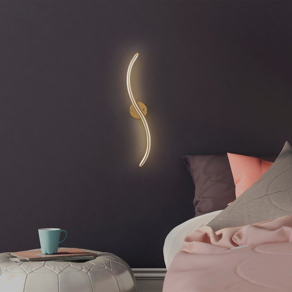 Aranyszínű LED fali lámpa Yilan – Opviq lights-image-3