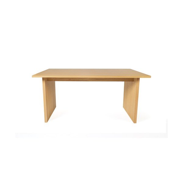 Étkezőasztal tölgyfa dekoros asztallappal 90x160 cm Stripe – Woodman-image-2