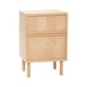 Natúr színű tölgyfa éjjeliszekrény Herringbone – Hübsch