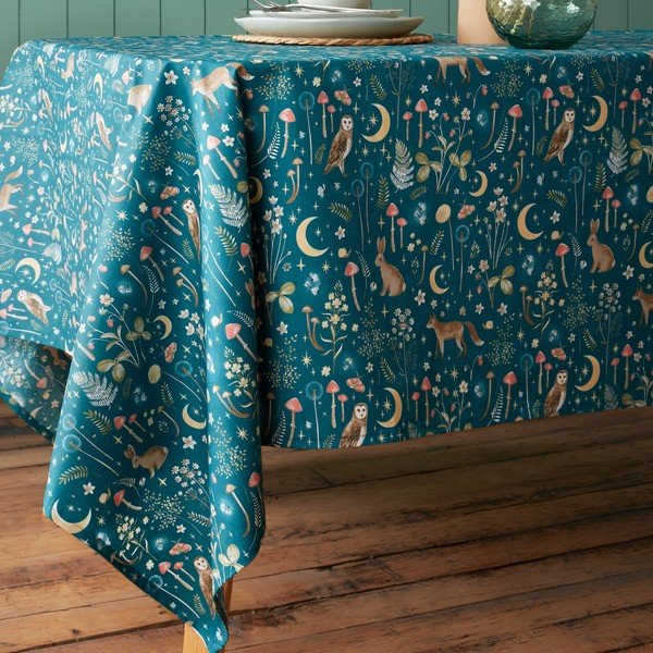 Pamut asztalterítő 137x178 cm Enchanted Twilight Animals – Catherine Lansfield-image-1