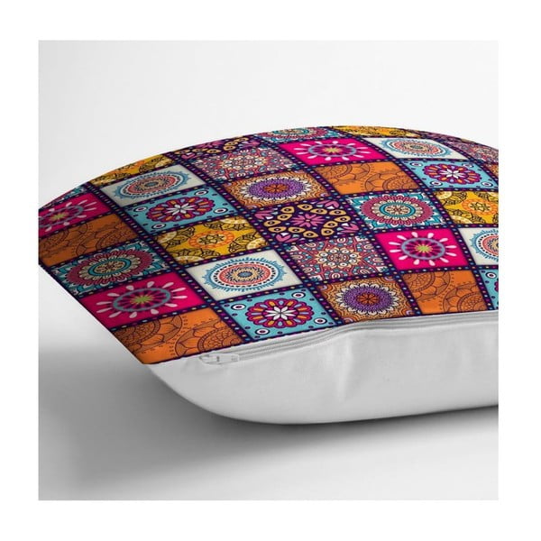 Párnahuzat szett 4 db-os 45x45 cm Mandala Tiles – Minimalist Cushion Covers-image-3