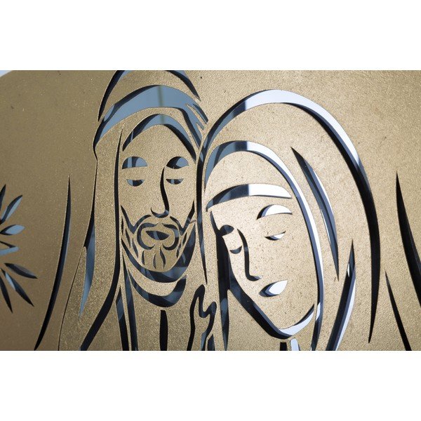 Nativity aranyszínű fali dekoráció - Mauro Ferretti-image-3