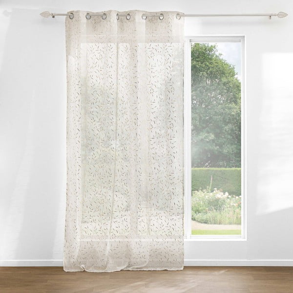 Bézs-aranyszínű fényáteresztő függöny 140x240 cm Maissa – douceur d'intérieur-image-1