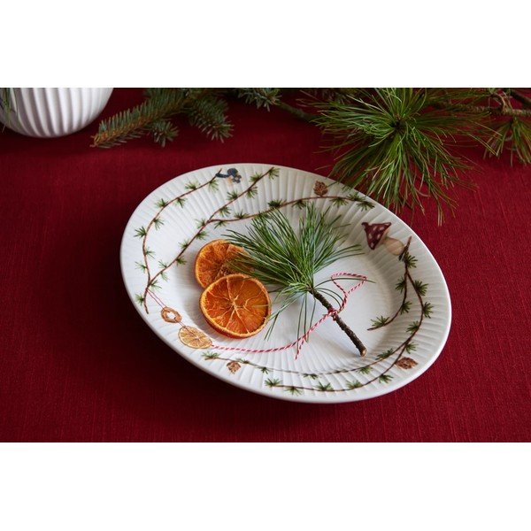 Porcelán tálca karácsonyi mintával 22,5x28,5 cm Hammershøi Christmas – Kähler Design-image-2