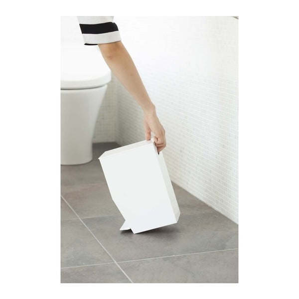 Fehér műanyag pedálos szemetes 3,9 l Tower – YAMAZAKI-image-2