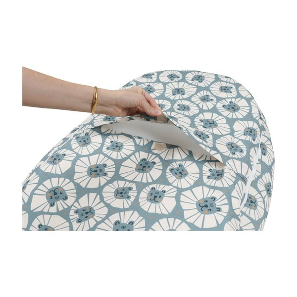 Kék babafészek Denim Lions – Malomi Kids-image-1