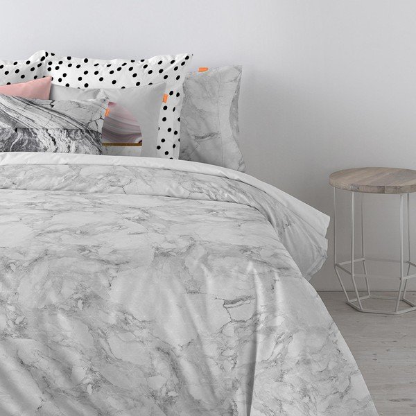 Essence Marble pamut paplanhuzat, 220 x 220 cm - Blanc-image-1