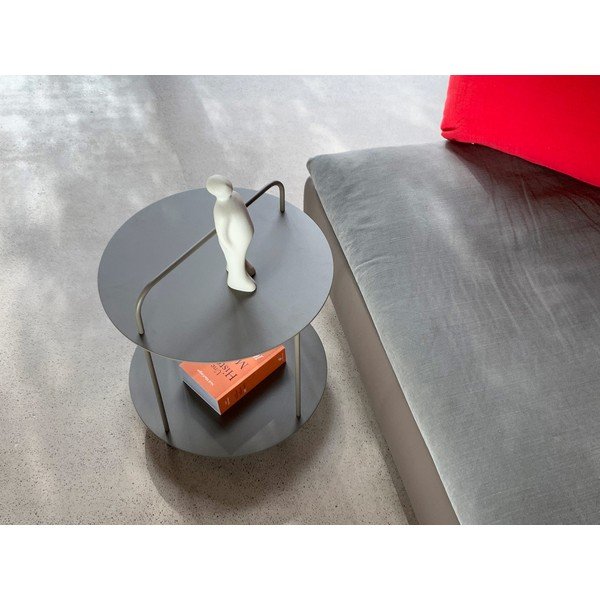 Fém kerek kerti tárolóasztal ø 45 cm Plip – Ezeis-image-2