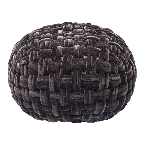 Olivio fekete puff, ⌀ 50 cm - Kare Design