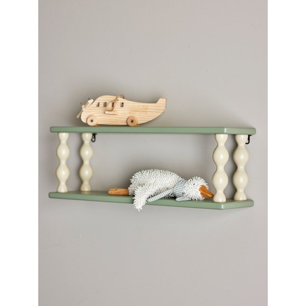 Zöld többszintes gyerek polc 60 cm Bibiola – Bloomingville Mini-image-1