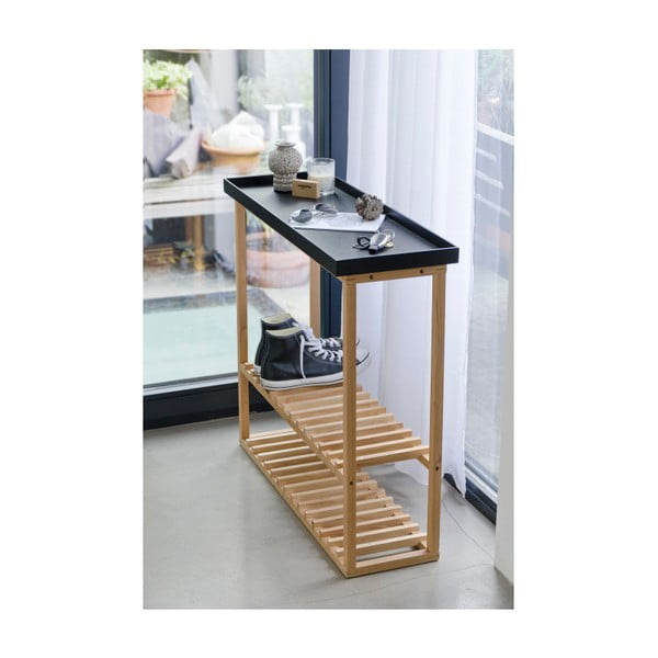 Hello Storage cipőtartó/tároló fekete tölgyfa lappal - Wireworks-image-3