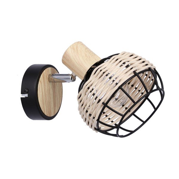 Fekete-krémszínű fali lámpa ø 12 cm Tajga – Candellux Lighting-image-3