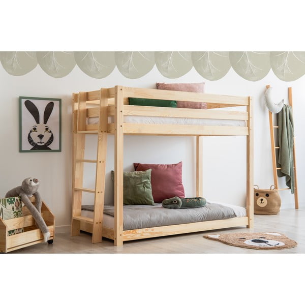 Emeletes fenyőfa gyerekágy 90x190 cm CLPB - Adeko-image-1