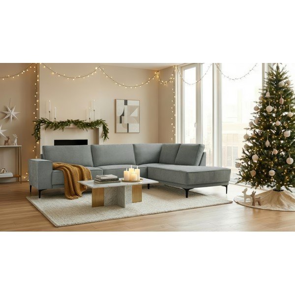 Sötétszürke sarokkanapé (jobb oldali) Copenhagen – Scandic-image-2