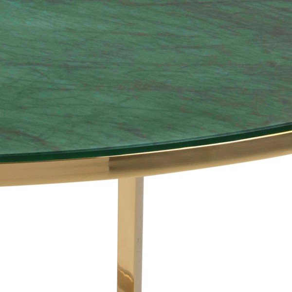 Alisma zöld kerek dohányzóasztal, ø 80 cm - Actona-image-3