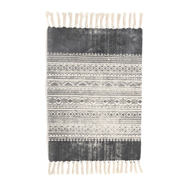 Correr fekete-fehér szőnyeg, 90 x 60 cm - InArt