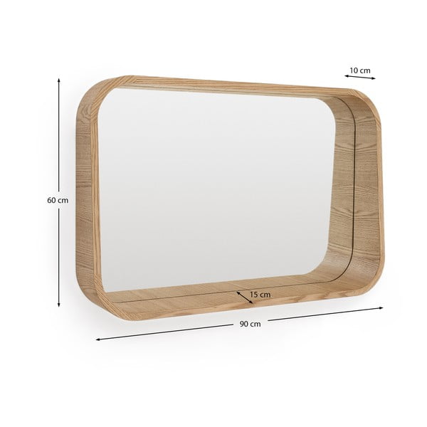 Fali tükör 90x60 cm Salaya – Kave Home-image-3