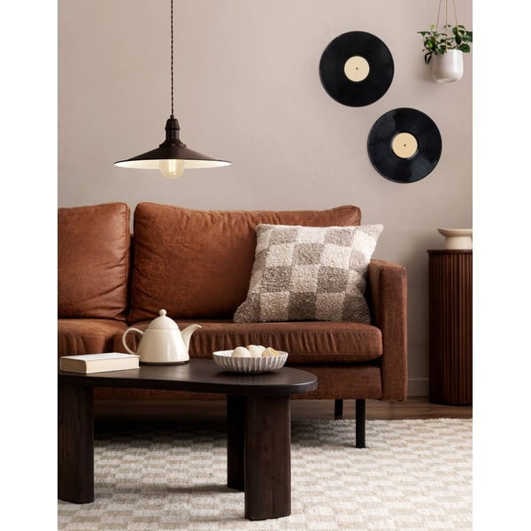 Sötétbarna függőlámpa fém búrával ø 36 cm STOCKBURY – EGLO-image-1