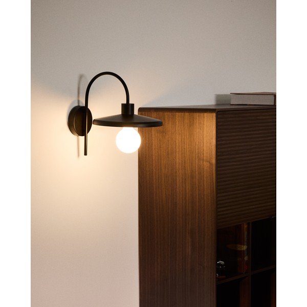 Fekete fali lámpa ø 27 cm Nuvira – Kave Home-image-1