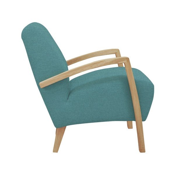 Luna türkiz színű fotel világos konstrukcióval - Windsor & Co Sofas-image-1