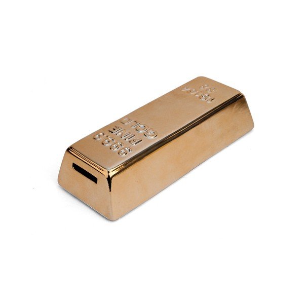 Gold Bar aranytömb formájú kerámiapersely - Kikkerland