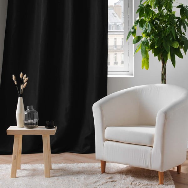 Fekete mikroszálas termo függöny 135x260 cm Micropolar – douceur d'intérieur-image-4