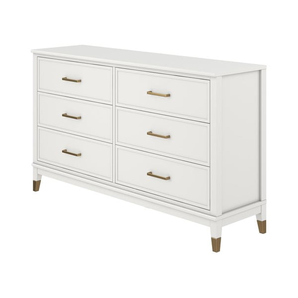 Westerleigh fehér komód, 144 x 85 cm - CosmoLiving by Cosmopolitan-image-2