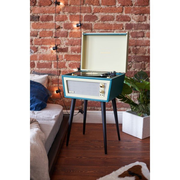 Sterling Green zöld lemezjátszó lábakkal - Crosley-image-1