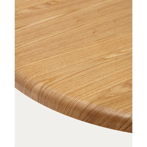 Étkezőasztal kőrisfa dekorral 105x220 cm Mailen – Kave Home-image-3