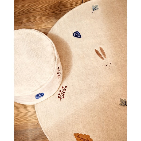 Krémszínű gyerek puff Yanil – Kave Home-image-4