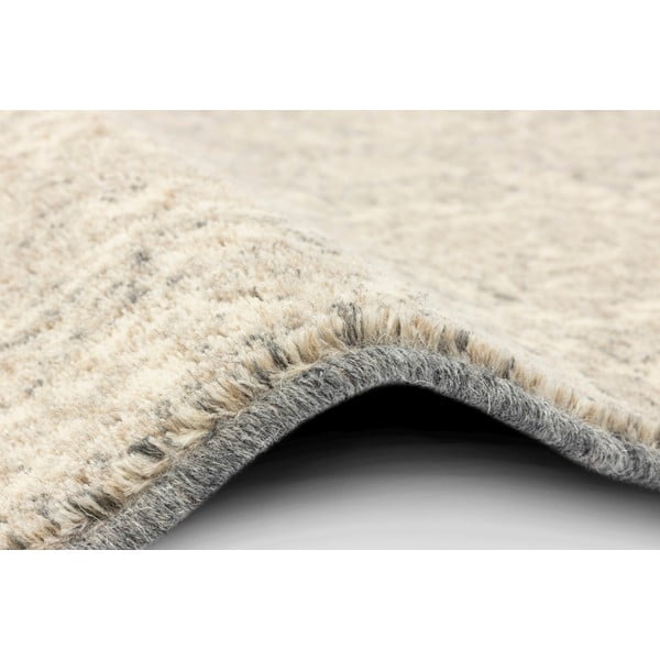 Bézs gyapjú szőnyeg 133x180 cm William – Agnella-image-2