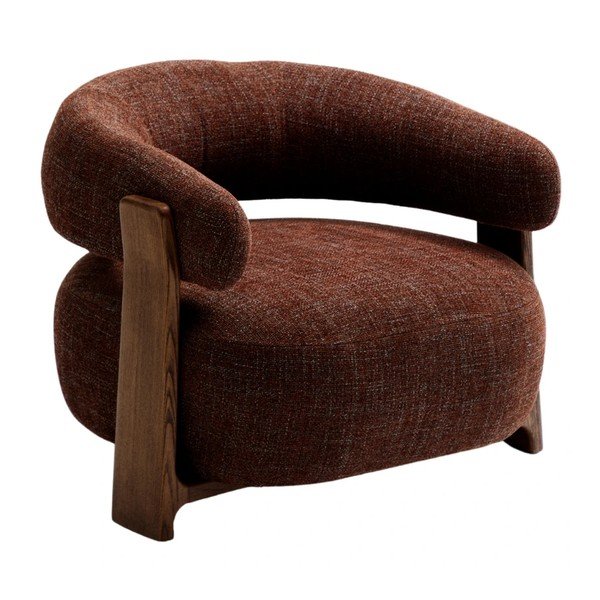 Barna zsenília fotel Granite – Kave Home