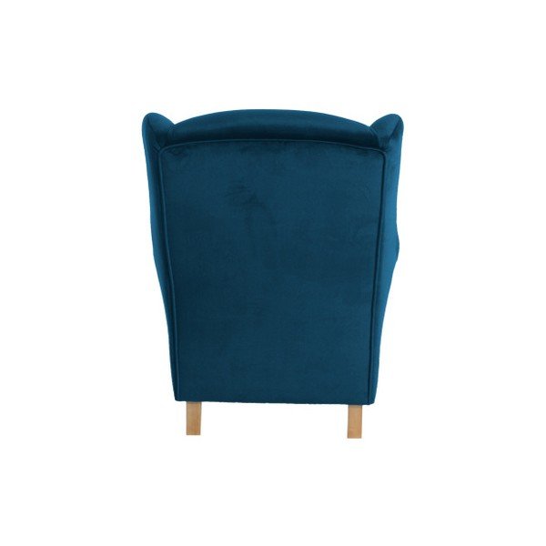 Lorris Velour Petrol petróleum kék füles fotel - Max Winzer-image-2