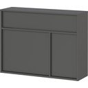 Antracitszürke szekrény 83x63x25 cm Ameca 2.0 – Germania