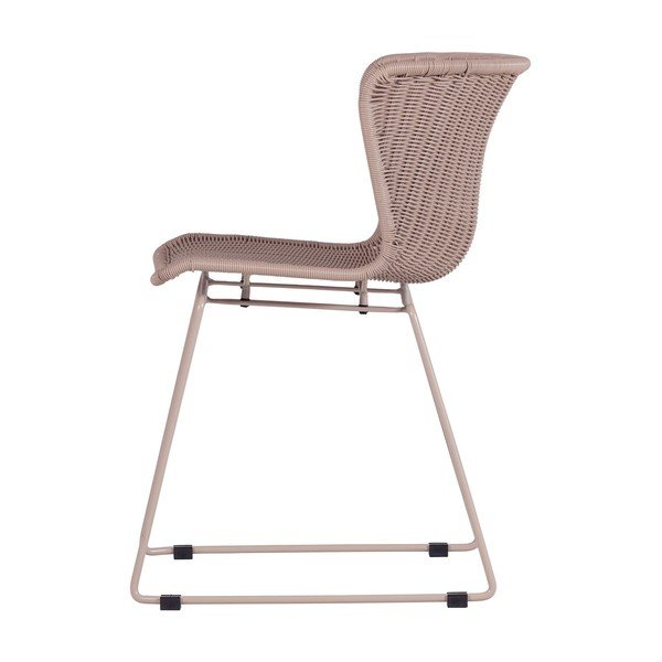 Bézs műrattan kerti szék szett 2 db-os Wings – WOOOD-image-3