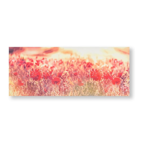 Peaceful Poppy Fields kép, 100 x 40 cm - Graham & Brown