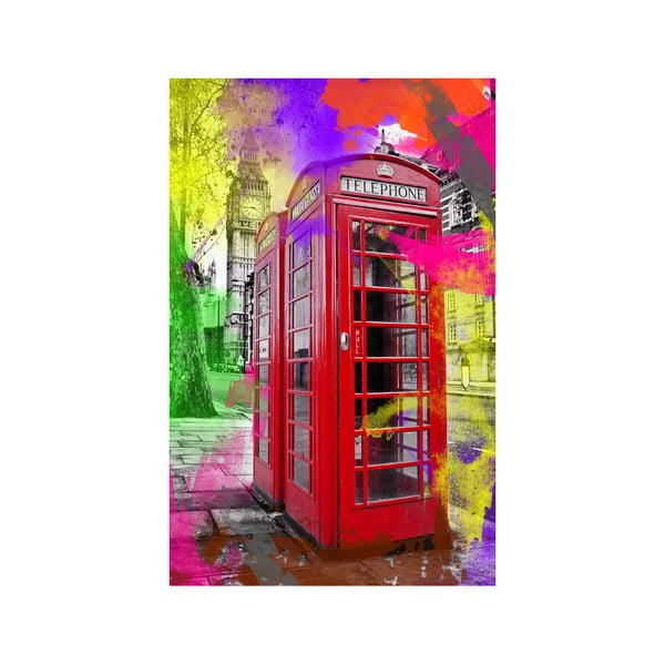 Telefonfülke fali kép, 45 x 70 cm
