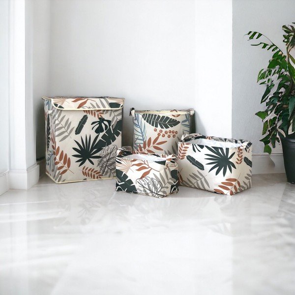 Textil tárolókosár szett 4 db-os – Mioli Decor-image-1