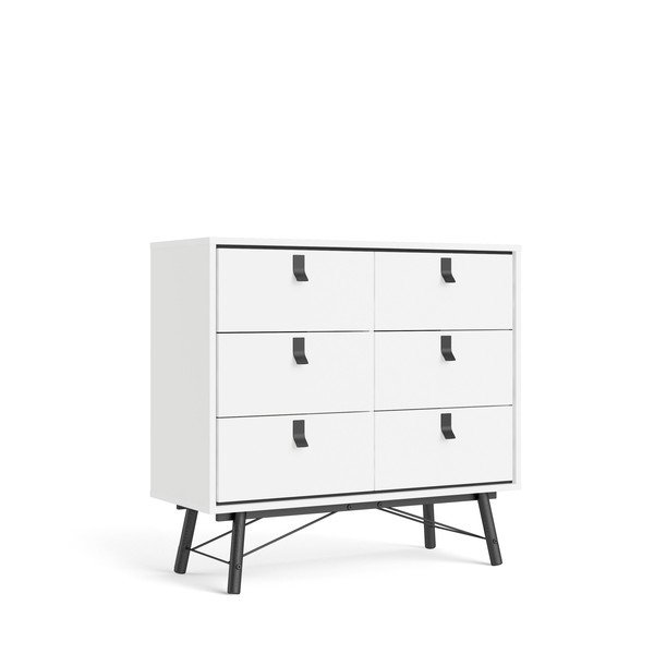 Ry fehér komód, 102 x 95 cm - Tvilum-image-2