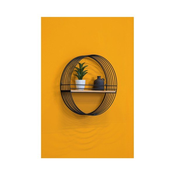 Round fekete fali polc - Leitmotiv-image-2