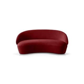 Naïve piros bársony kanapé, 162 cm - EMKO