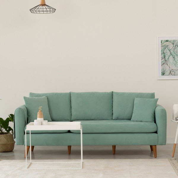Világoskék kanapé 215 cm Sofia – Balcab Home-image-1