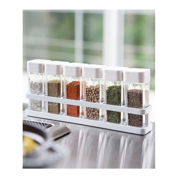 Fűszertartó készlet 6 db-os állvánnyal Tower – YAMAZAKI-image-1