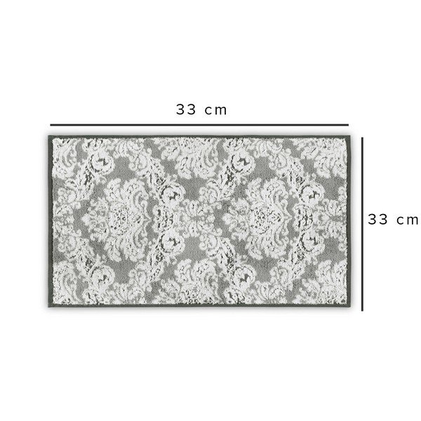 Szürke pamut törölköző 33x33 cm Damask – Foutastic-image-2