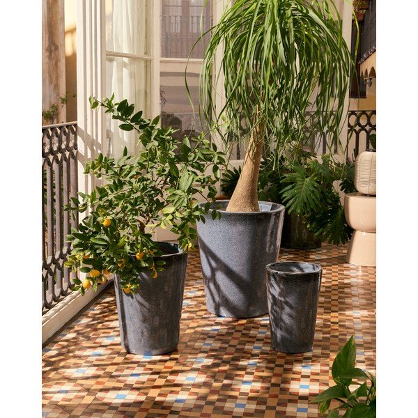 Kerámia virágcserép készlet 3 db-os ø 47 cm Rotja – Kave Home-image-1