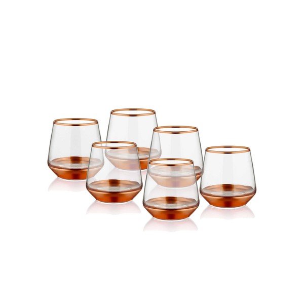 Glam Bronze 6 db-os pohár készlet, 257 ml - Mia-image-1