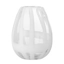 Fehér üveg kézzel készített váza (magasság 18 cm) Cosmin – Bloomingville