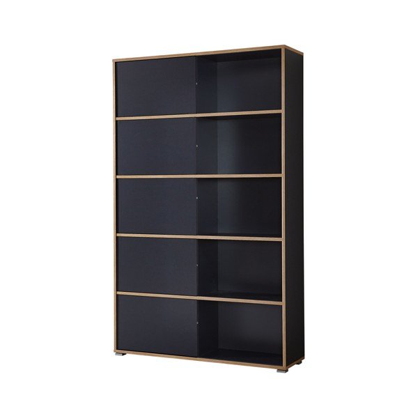 Slide magas fekete tolóajtós szekrény - Germania-image-2